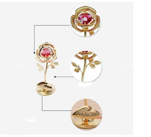 Roses With Diamonds Qixi Valentine's Day Gifts For Wives And Lovers Home Crafts Decorations