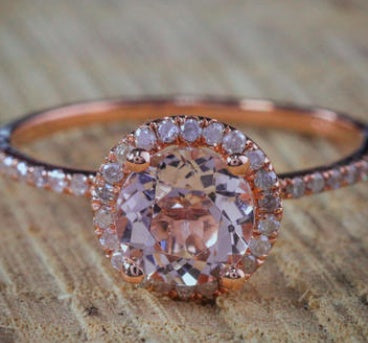 Best selling new 18K rose gold micro-inlay ring