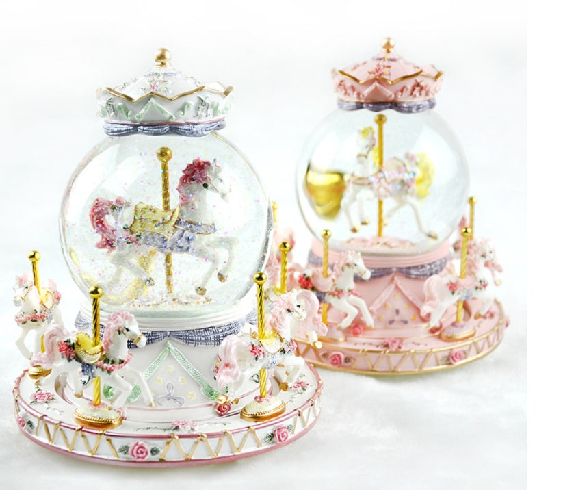 Crystal Music Box Carousel Creative Gifts For Valentine's Day