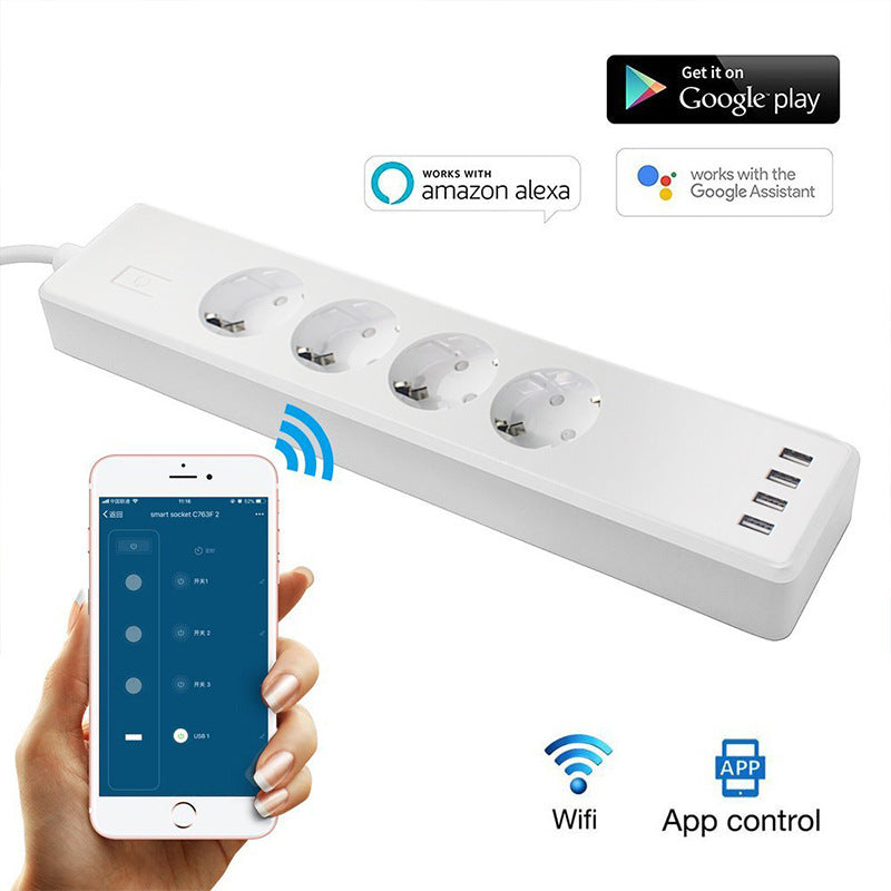 Smart wireless European standard plug