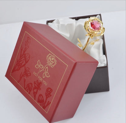 Roses With Diamonds Qixi Valentine's Day Gifts For Wives And Lovers Home Crafts Decorations