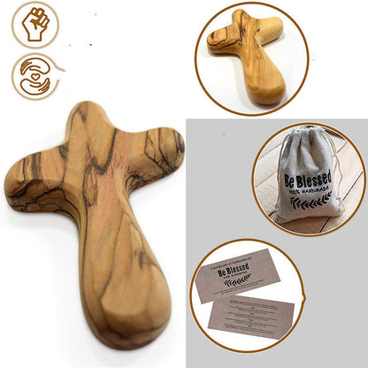 Olive Wood Cross Decompression Crafts Factory Direct Sales