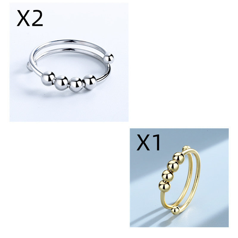 Peace Rings  Rotatable Ring Relieving Stress Valentine's Day Jewelry Gifts