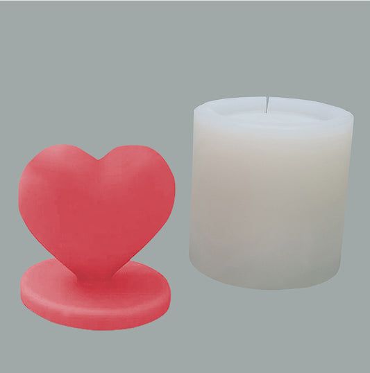 Love Aromatherapy Candle Mold - Heart Shaped Epoxy Silicone Mold