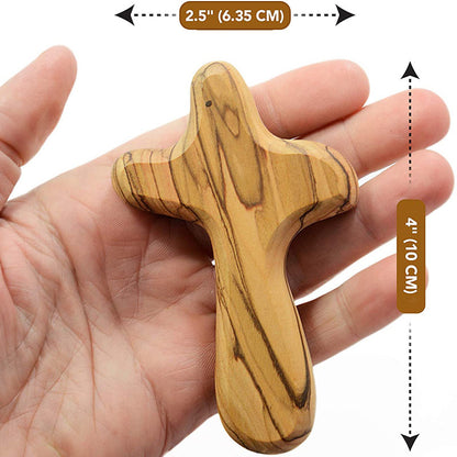 Olive Wood Cross Decompression Crafts Factory Direct Sales