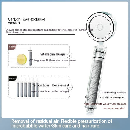 Pressurized Chlorine Removal And Skincare Shower Nozzle