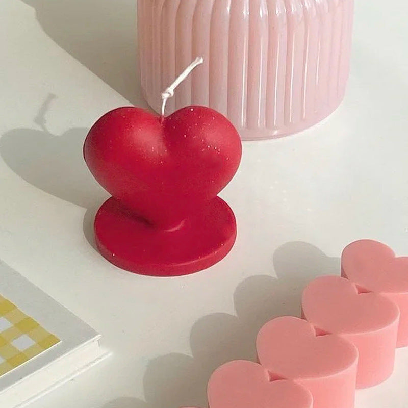 Love Aromatherapy Candle Mold - Heart Shaped Epoxy Silicone Mold