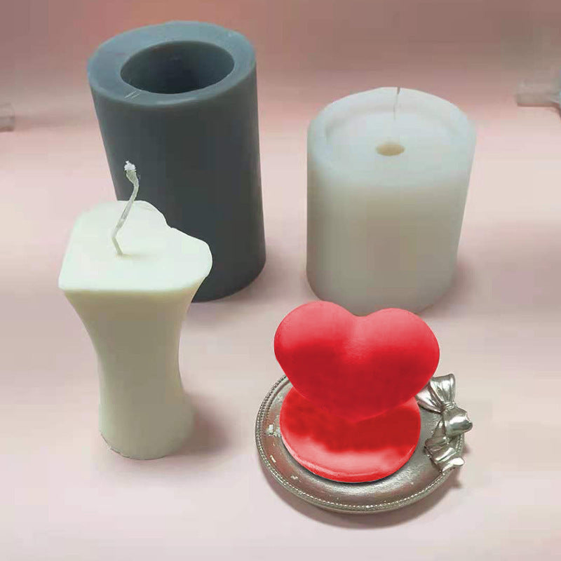 Love Aromatherapy Candle Mold - Heart Shaped Epoxy Silicone Mold